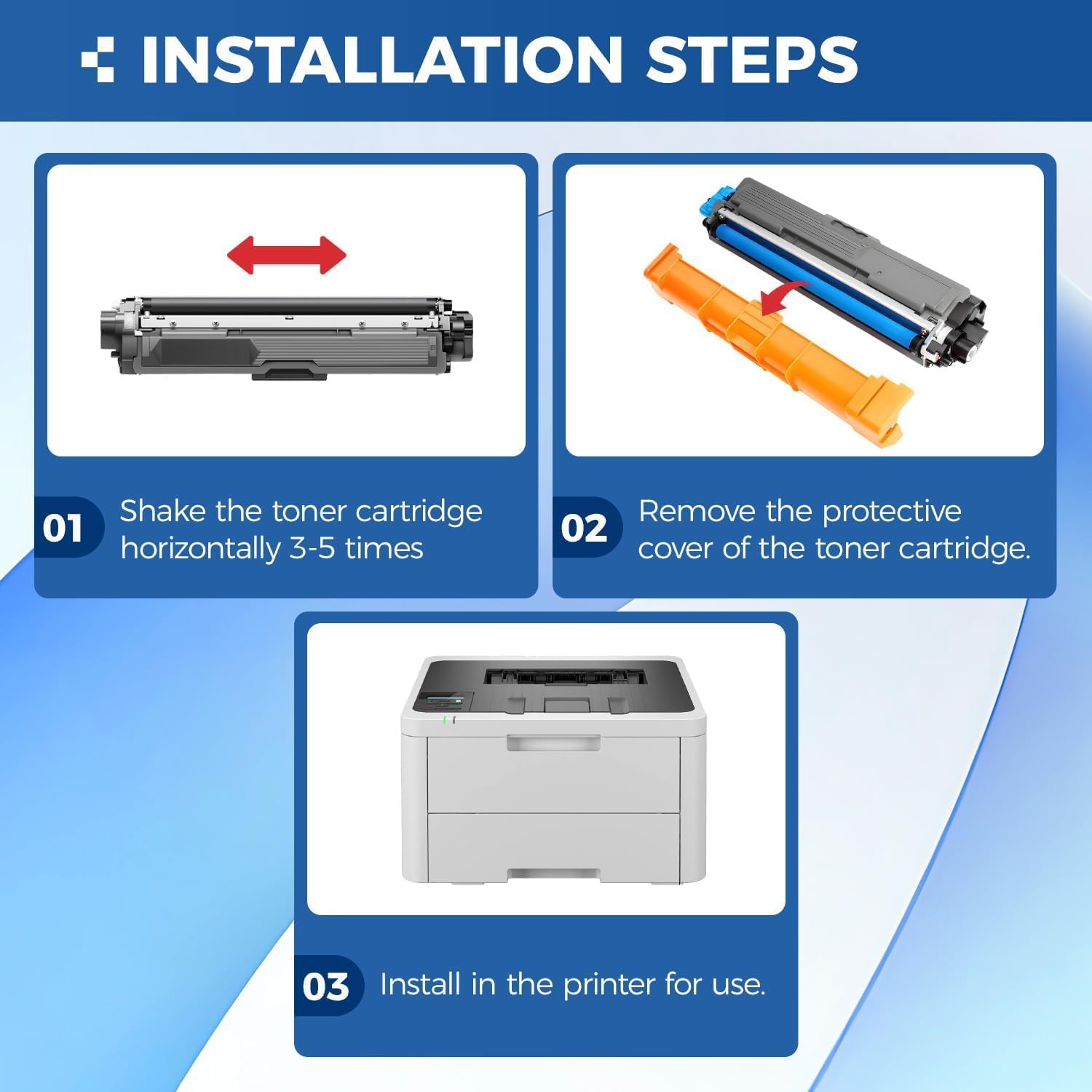 Detalle 1 de KingKJ TN229XL Toner Cartridge Set, 4-Pack for Brother Color Laser Printers