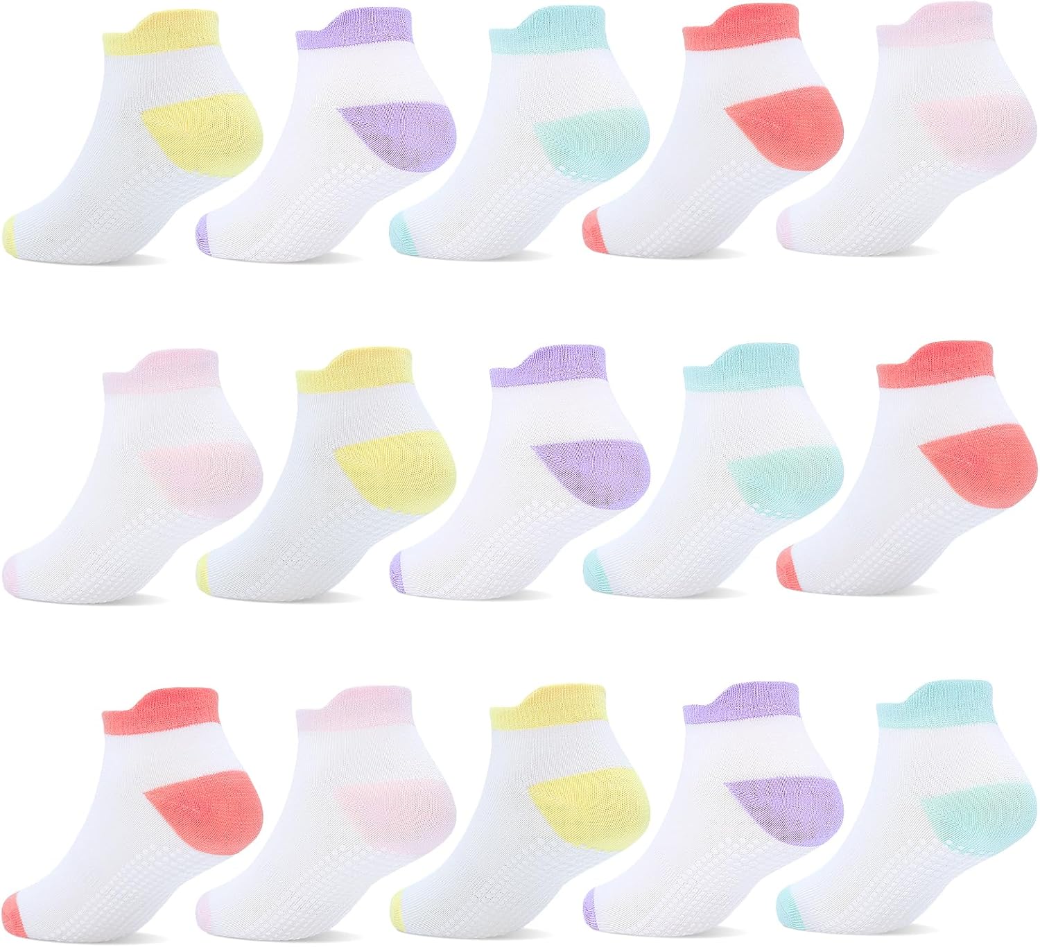 GRPSKCOS Non Slip Toddler Socks 15 Pairs
