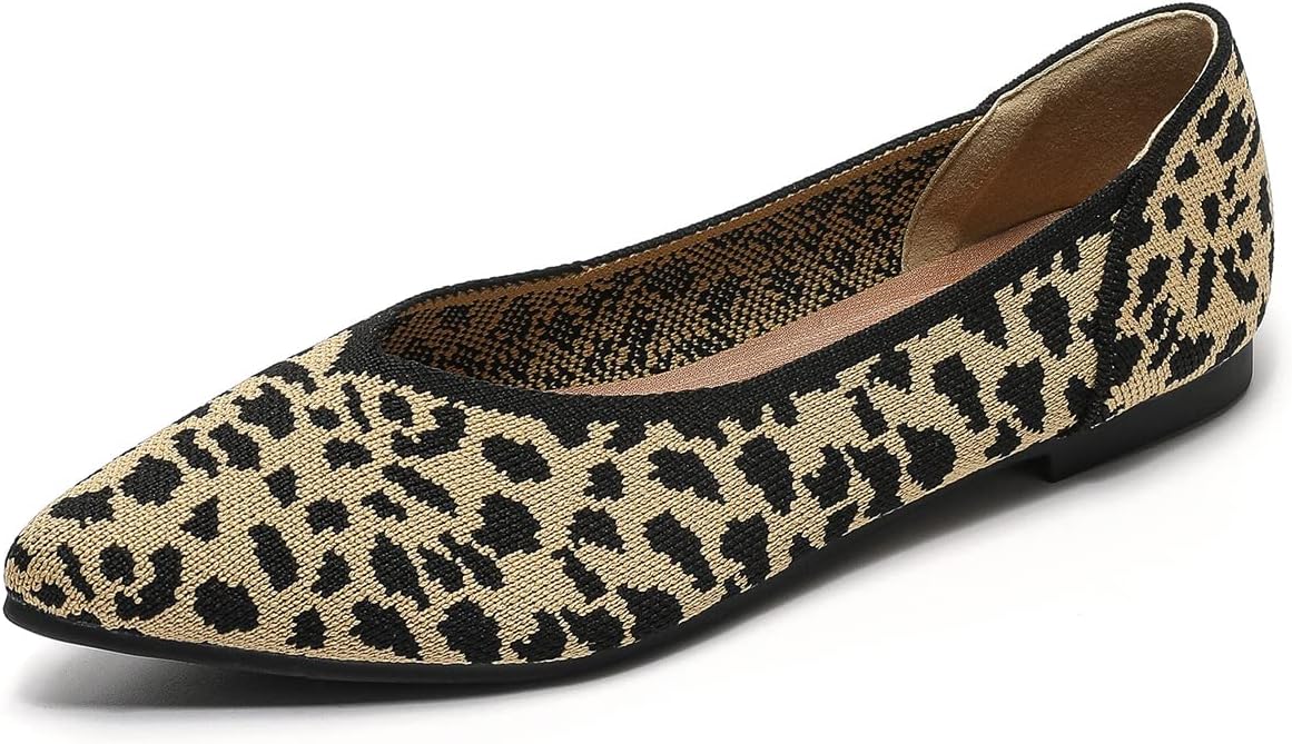 Thumbnail 2 de Semwiss Women's Ballet Flats: Comfortable Pointed-Toe Leopard Flats for Work & Casual Wear