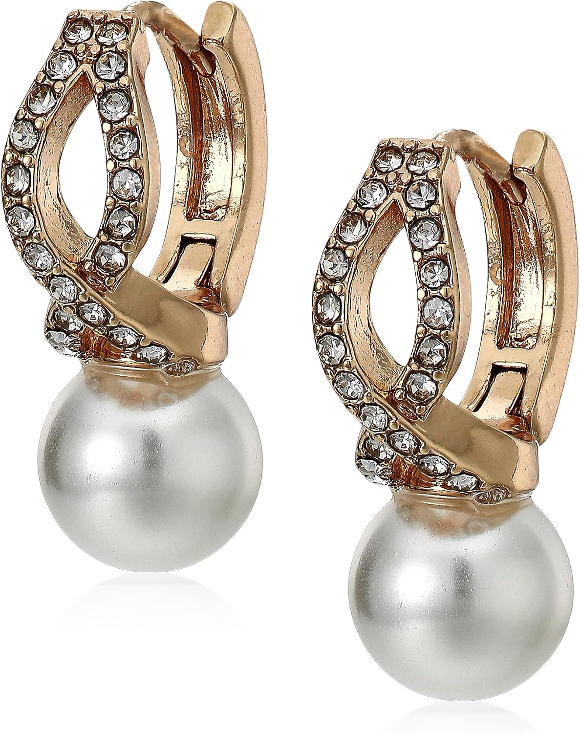 Detalle 2 de Anne Klein Pearl Drop Earrings
