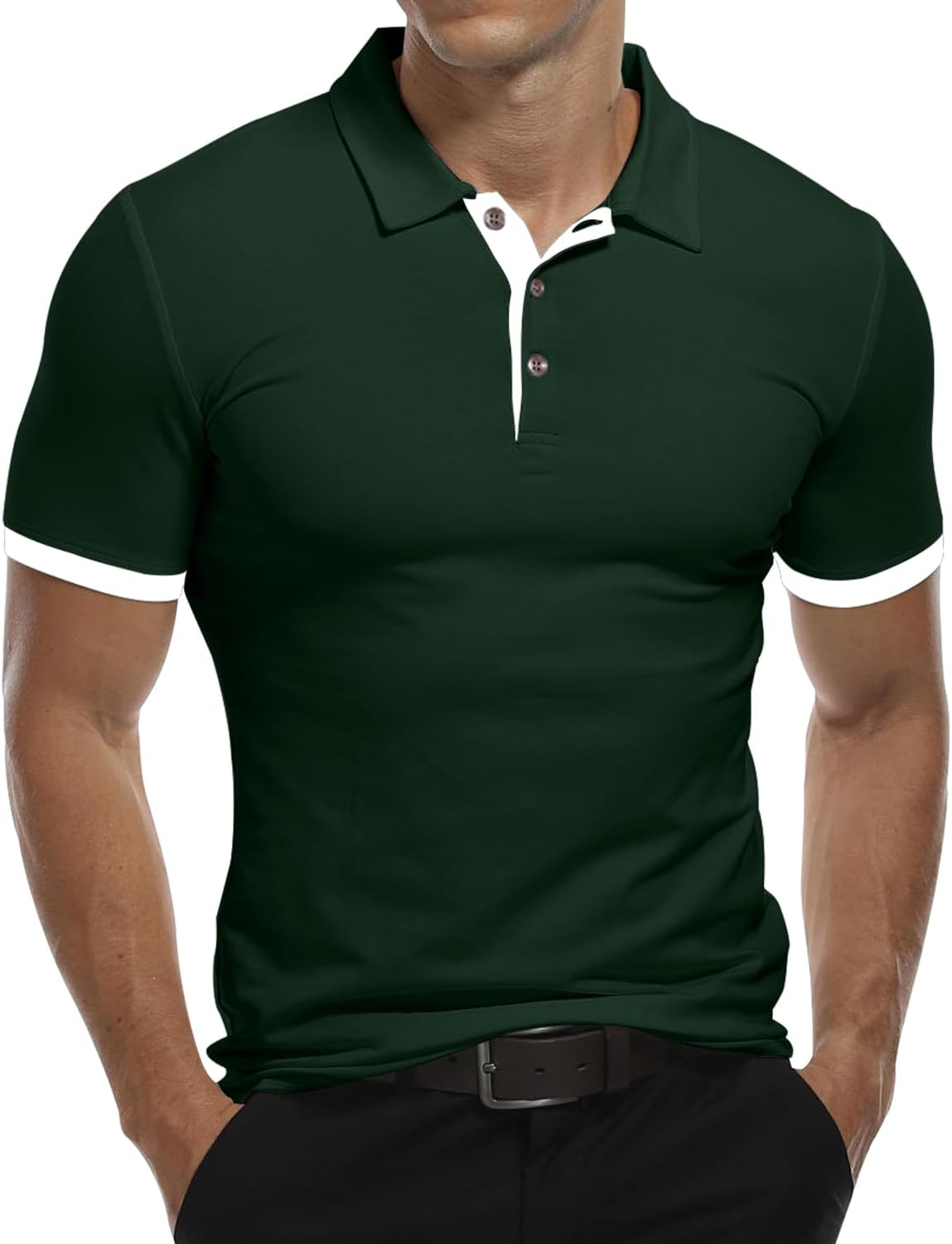 Thumbnail 6 de KUYIGO Polo Homme à Manches Longues ou Courtes – T-shirt basique sport polyvalent