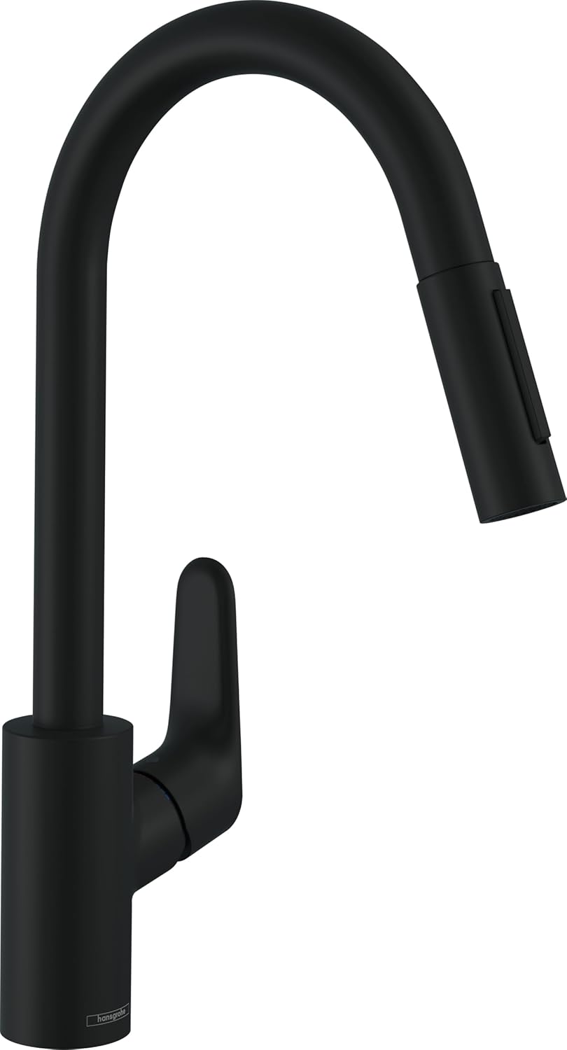 Thumbnail 4 de Hansgrohe Focus M41 Küchenarmatur mit Ausziehbrause – Edelstahl, 240 mm Auslaufhöhe, 2 Strahlarten