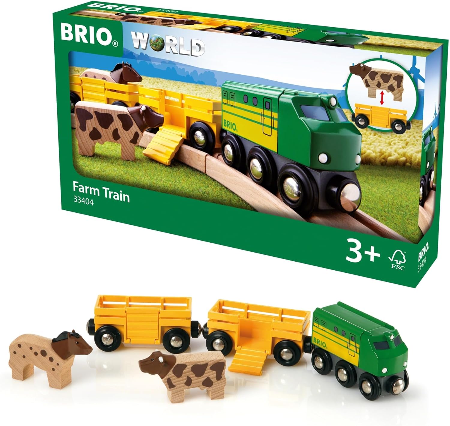 BRIO Treno della Fattoria, 33404 – Stimola creatività e abilità logico-matematiche