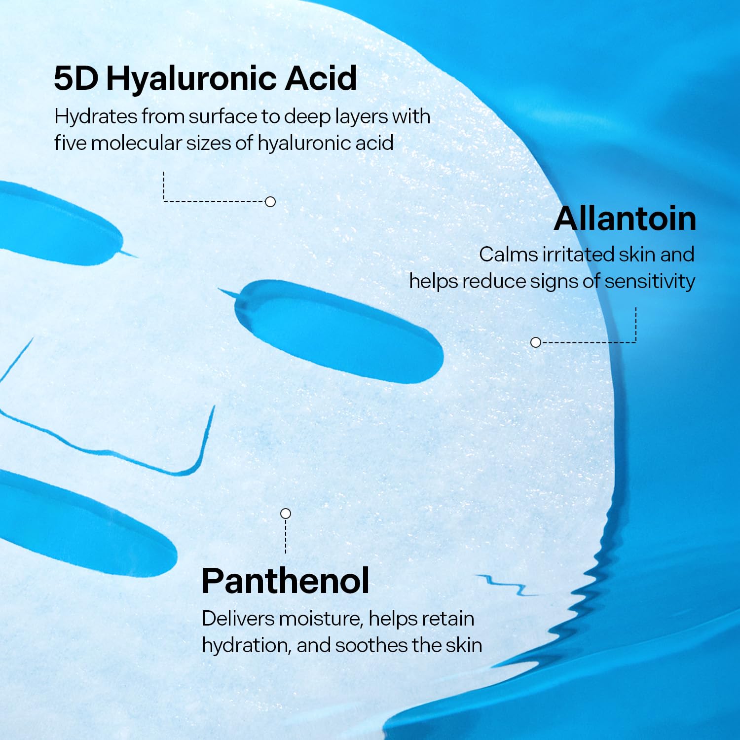 Detalle de Torriden P00000DS DIVE IN Hyaluronic Acid Facial Mask, 10 Sheets, 5D Hydration