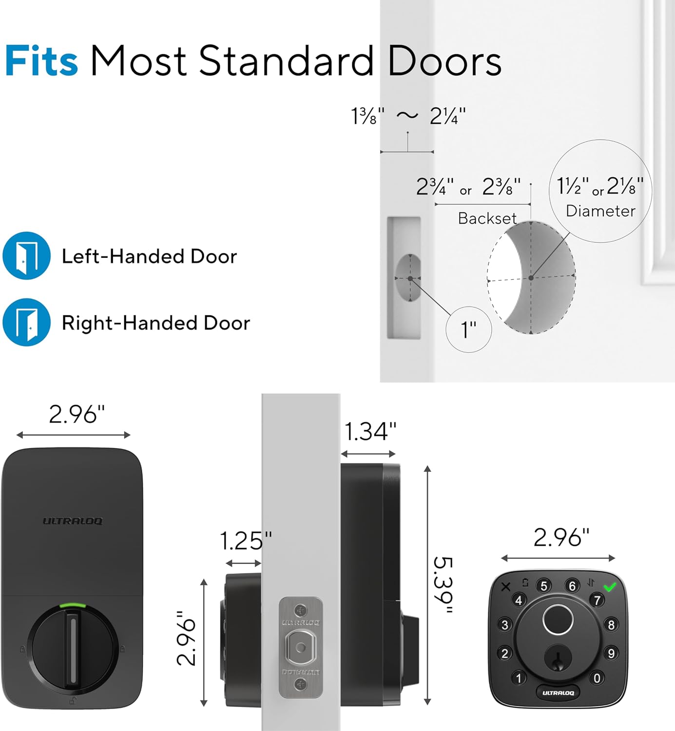 Detalle 2 de ULTRALOQ Smart Lock with Fingerprint Access