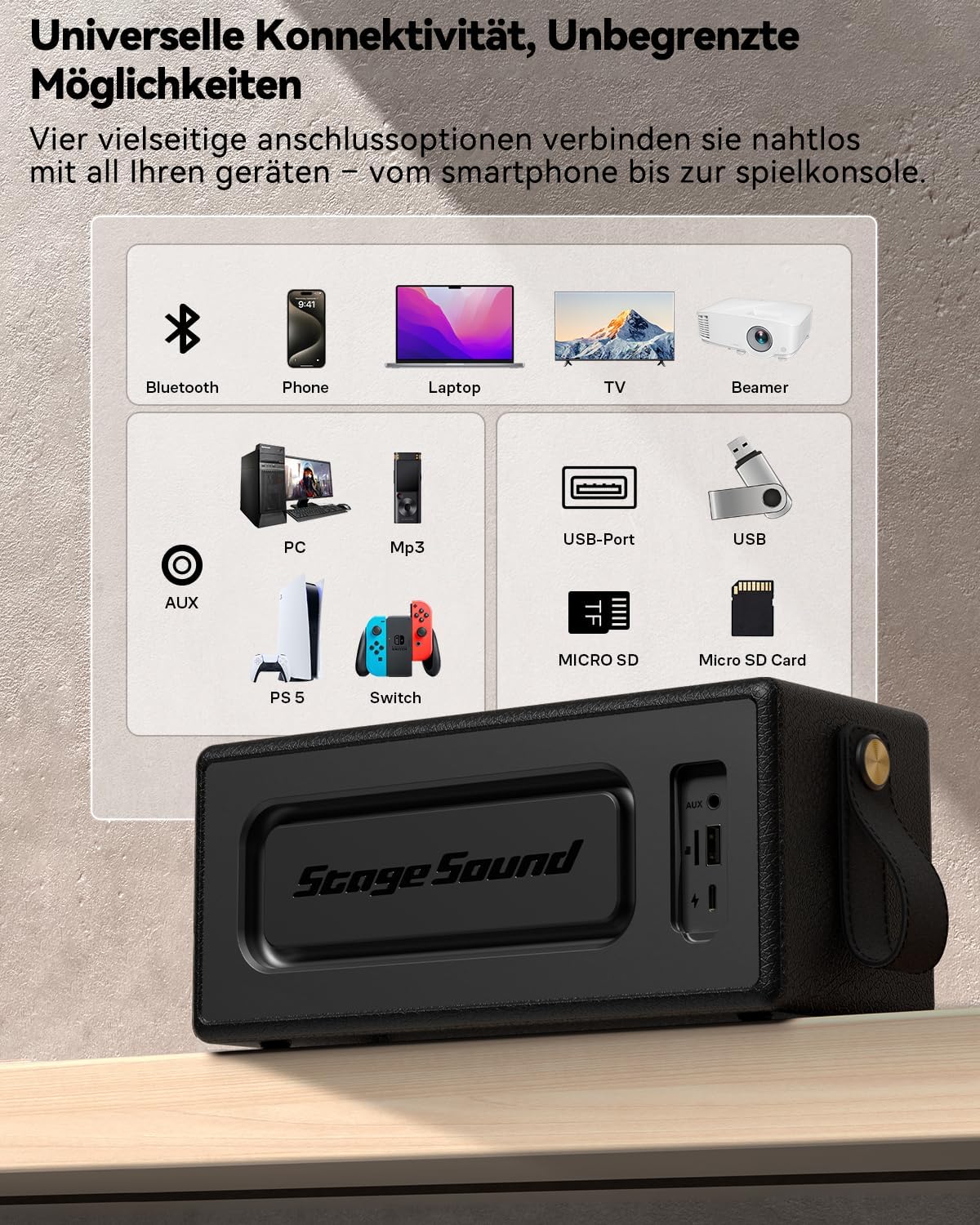 Thumbnail 6 de Bluetooth Lautsprecher 50W Kabellos IP67
