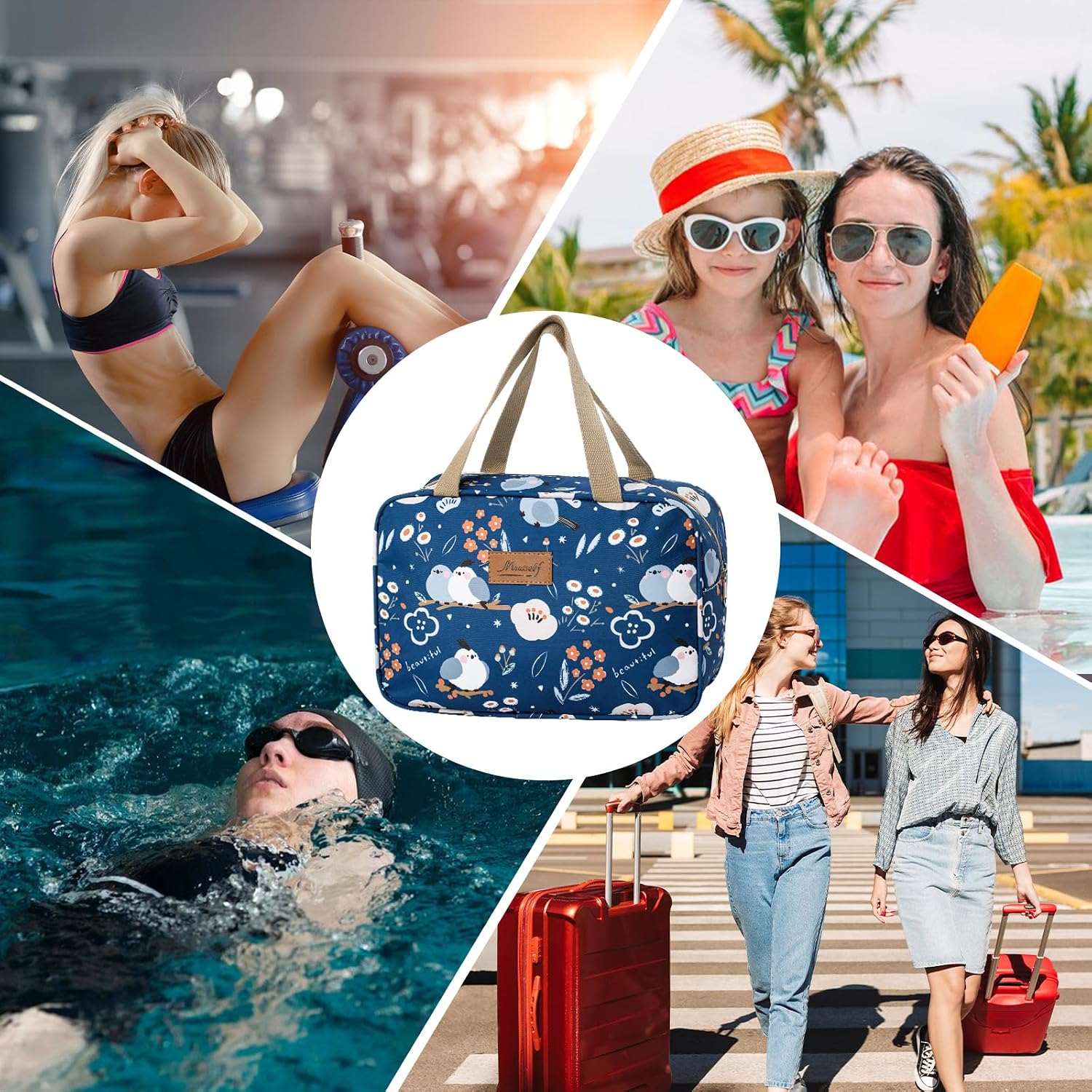 Thumbnail 6 de wordmouk Toiletry Bag Large Capacity 3L