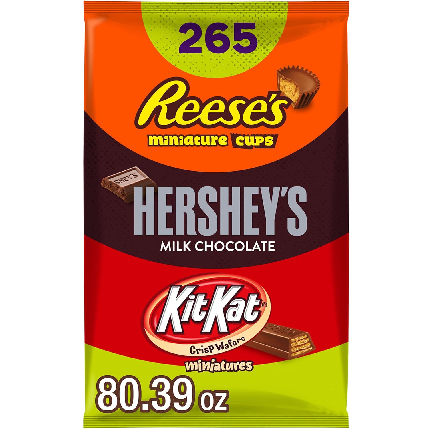 Detalle de HERSHEY'S 00034000939053 Halloween Chocolate Variety Pack, 265 Pieces