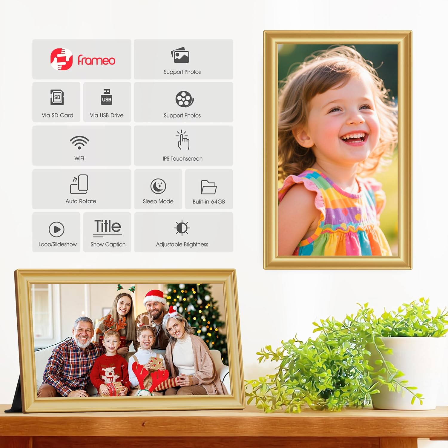 Thumbnail 4 de 64GB FRAMEO 15.6 Zoll Digitaler Bilderrahmen