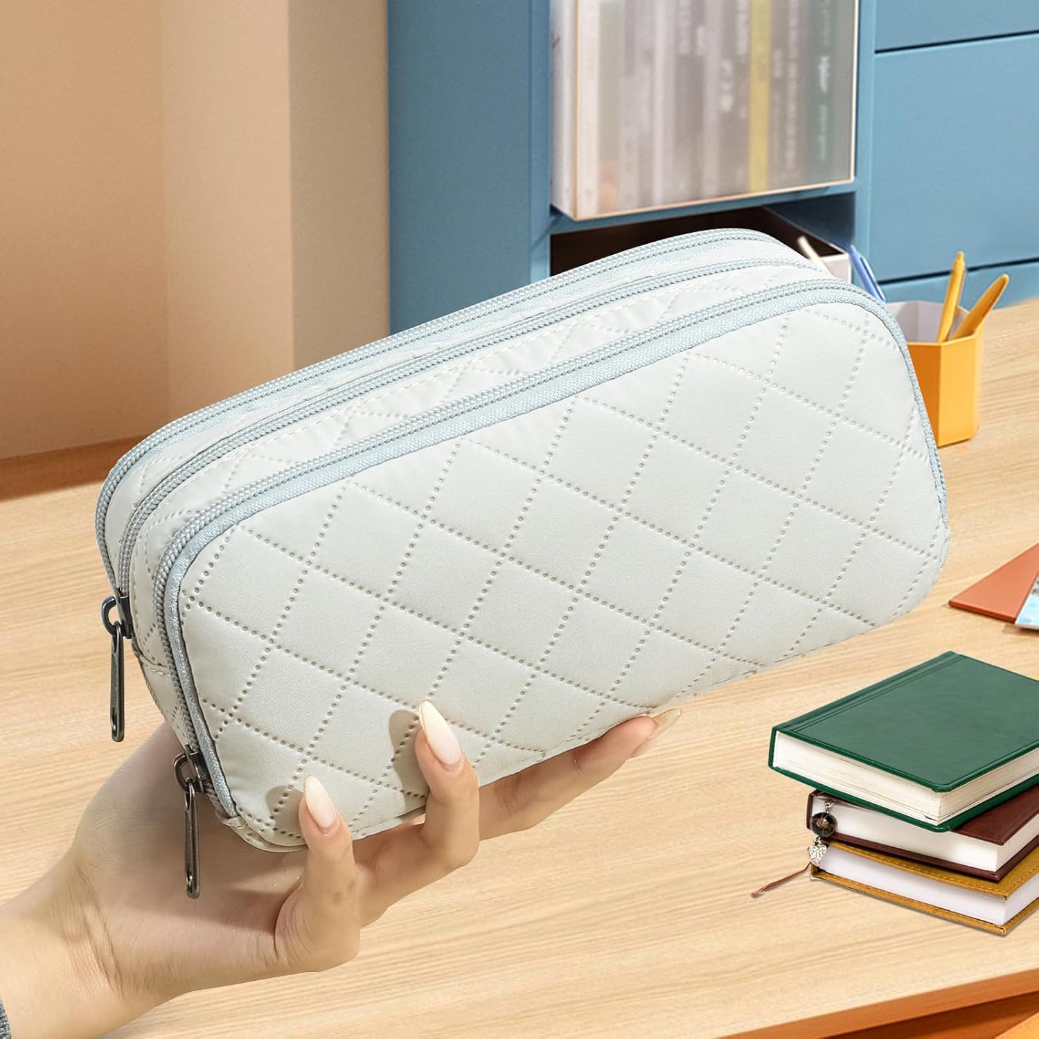 Thumbnail 5 de Della Gao Large Pencil Case, 3-Compartment 1 Pencil Pouch ✏️