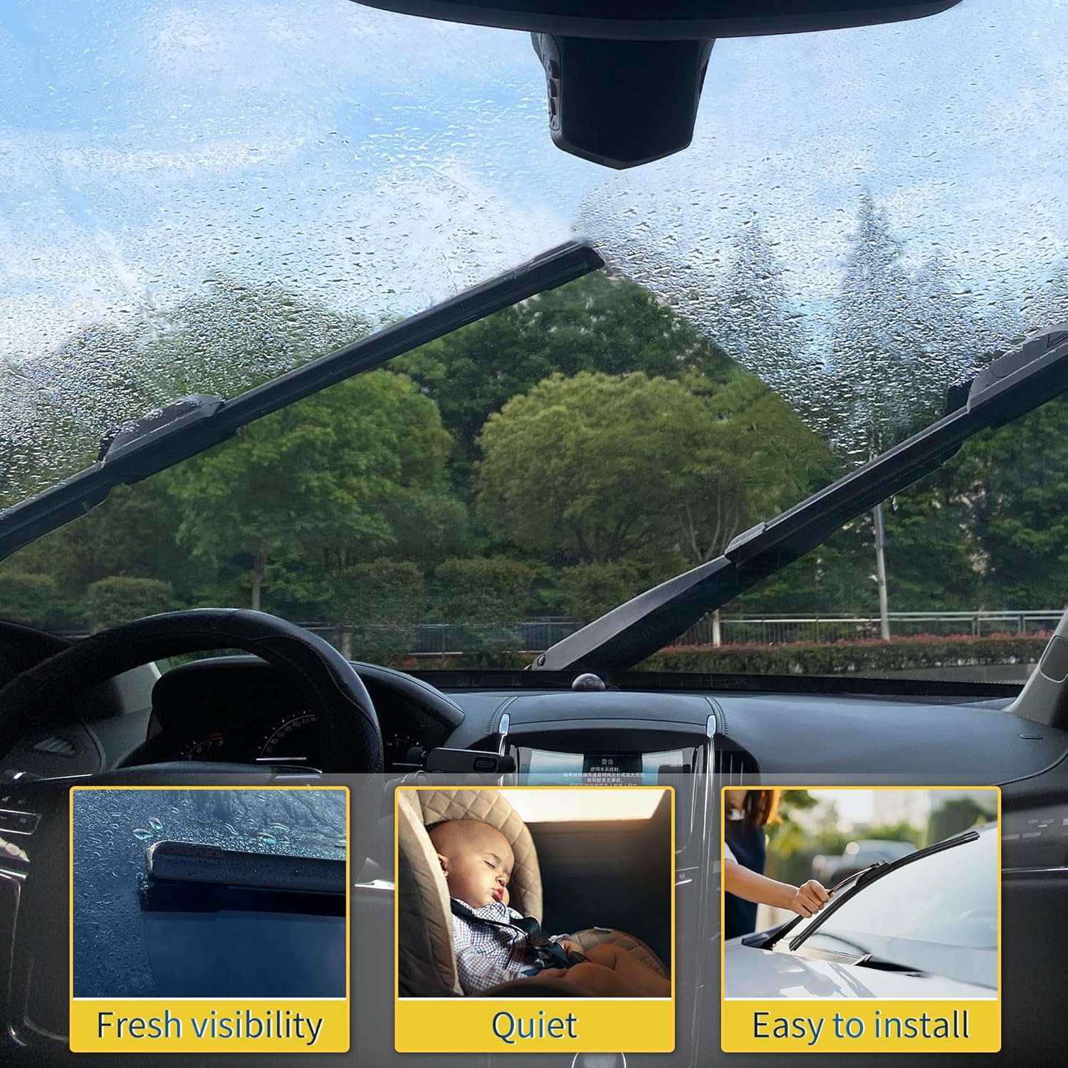 Thumbnail 4 de JINGOU 24" + 18" Windshield Wiper Blades