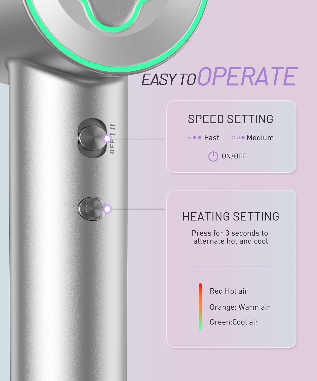 Thumbnail 2 de Cosy Companions High-Speed Ionic Hair Dryer with 150,000 RPM Brushless Motor