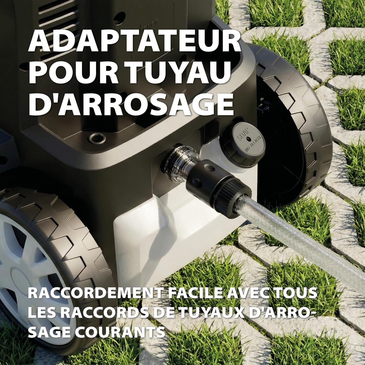 Detalle 2 de WAGNER AQUASTORM Premium – nettoyeur haute pression puissant avec buse turbo et à mousse