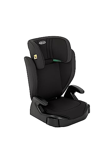 Detalle de Graco Junior Maxi i-Size R129 Kindersitz – ca. 3,5–12 Jahre, 100–150 cm, Gewicht ca. 3,4 kg, Midnight Schwarz