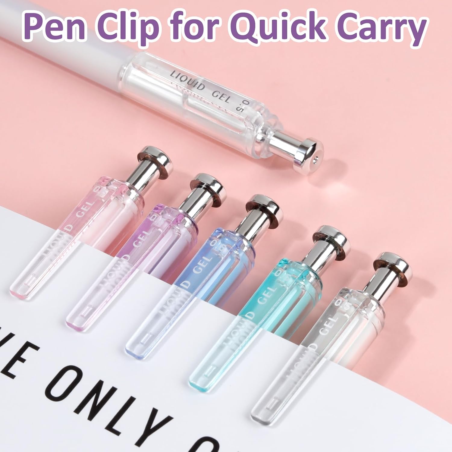 Thumbnail 6 de FIOVER Gelstifte-Set (6 Stück) mit 0,5 mm Spitze, schnell trocknende schwarze Tinte