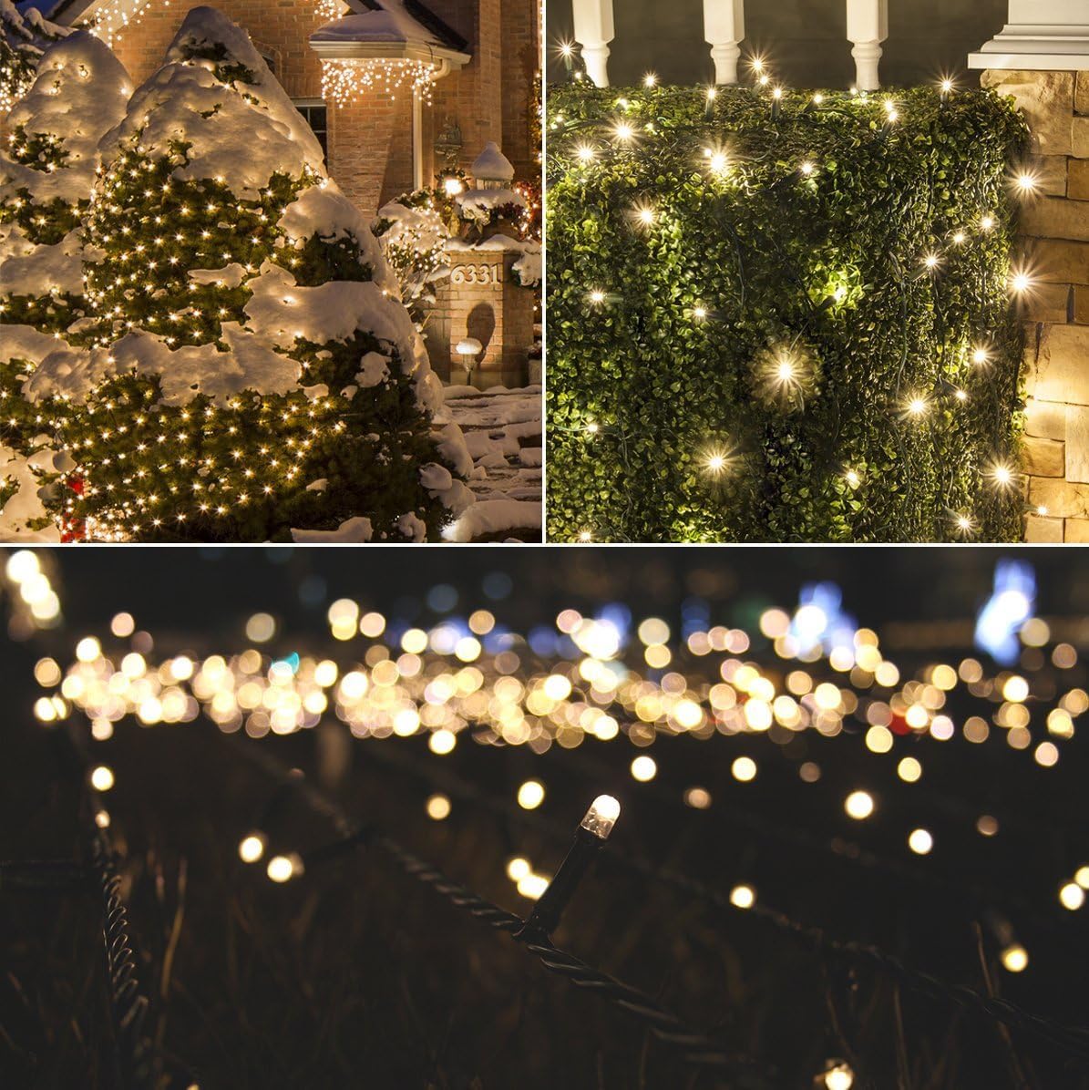 Thumbnail 5 de SALCAR Luci Natale — guirlande lumineuse de Noël extérieure imperméable avec télécommande, 80 m et 1330 LED