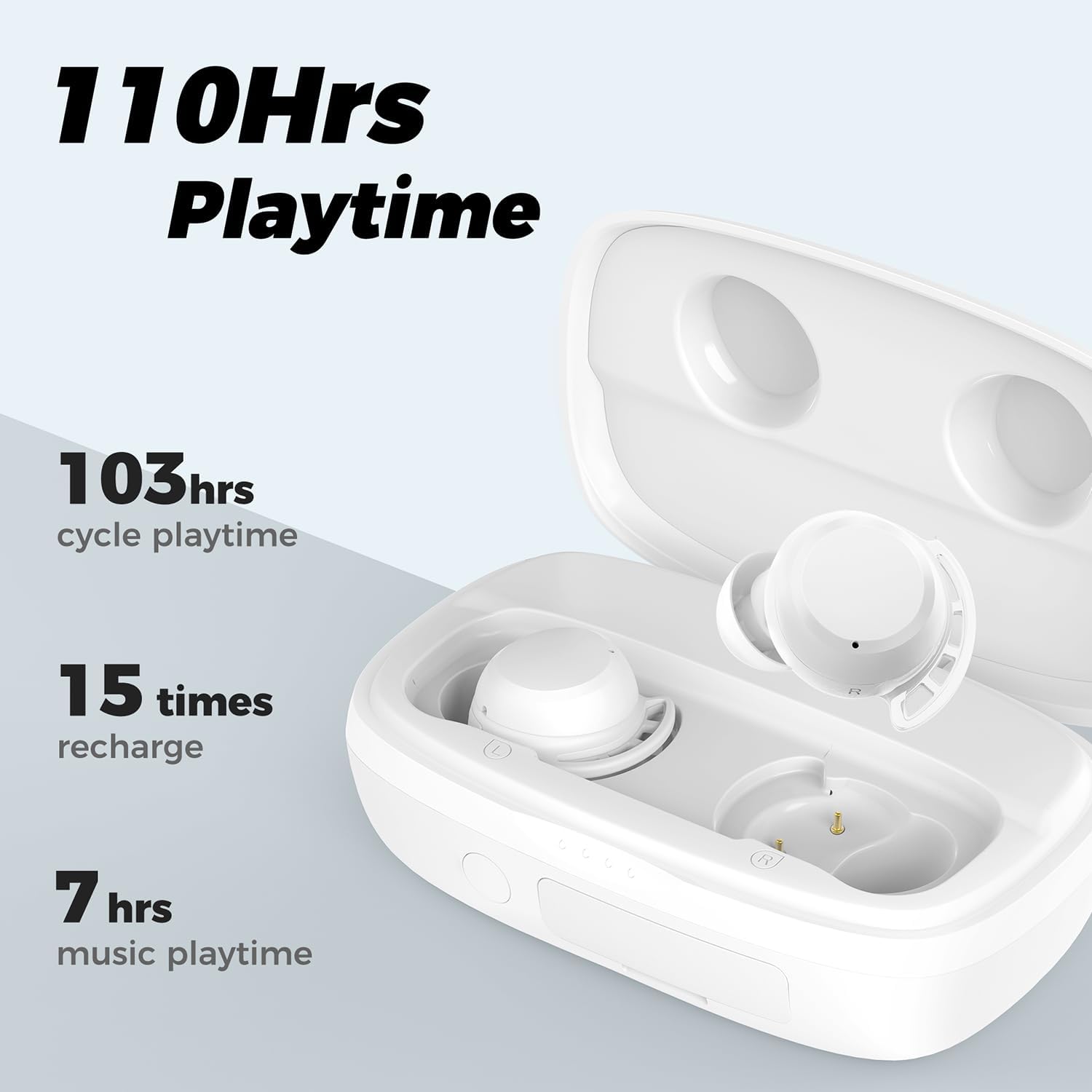 Detalle 2 de Tribit Auriculares Bluetooth 5.2 con Cancelación de Ruido IPX8