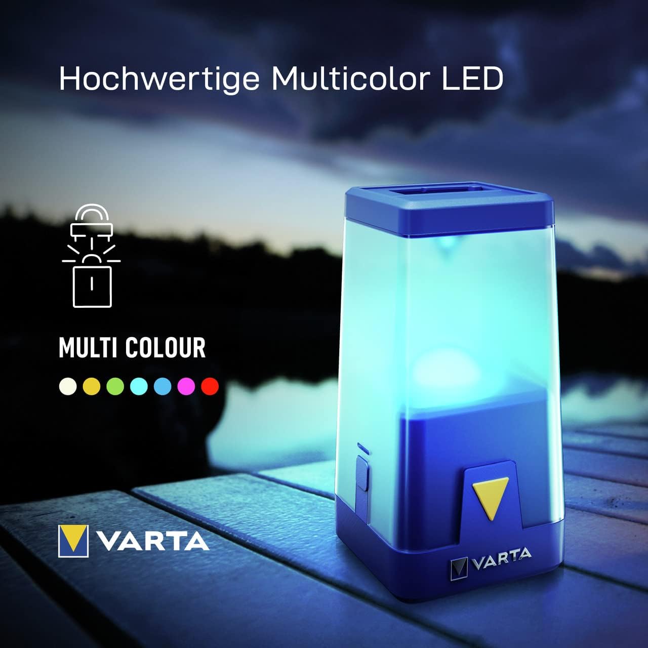Thumbnail 4 de VARTA Campinglampe LED Outdoor Ambiance L20 mit Dimmfunktion – Campingleuchte für 6x AA (unbestückt)