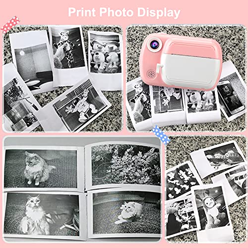 Detalle de GlobalCrown Recharge papier d'impression thermique 5,7 cm x 3,0 cm – 5 rouleaux pour appareils photo instantanés enfants