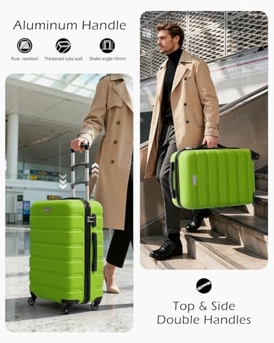 Detalle de Coolife 24 Inch Medium Suitcase for Holiday Travel – ABS+PC, Lightweight