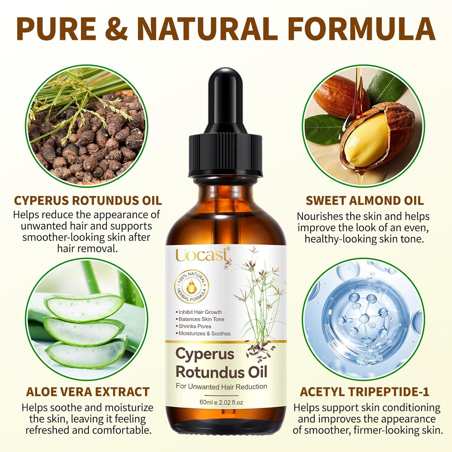 Detalle 2 de Uocasi Cyperus Rotundus Oil 2.02 Oz