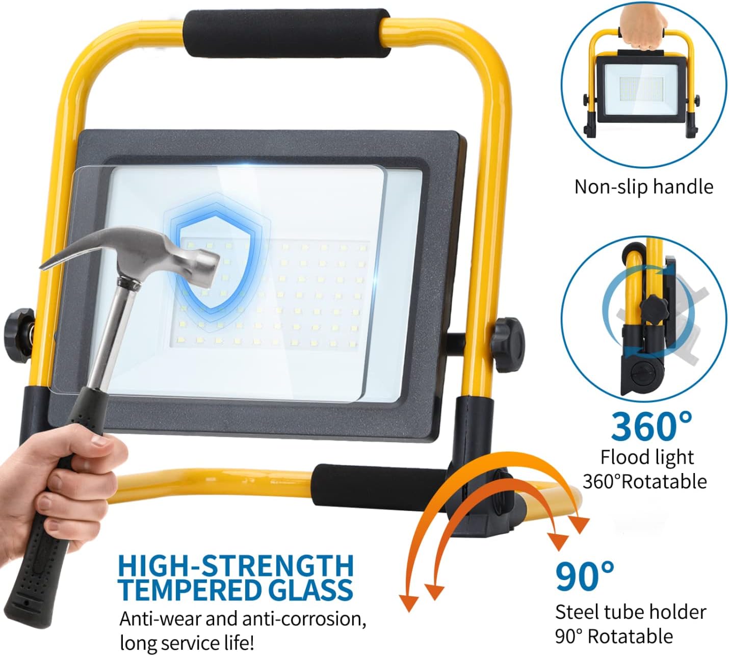 Thumbnail 2 de Aigostar Faretto LED da Cantiere 50W: illuminazione potente, flessibile e portatile