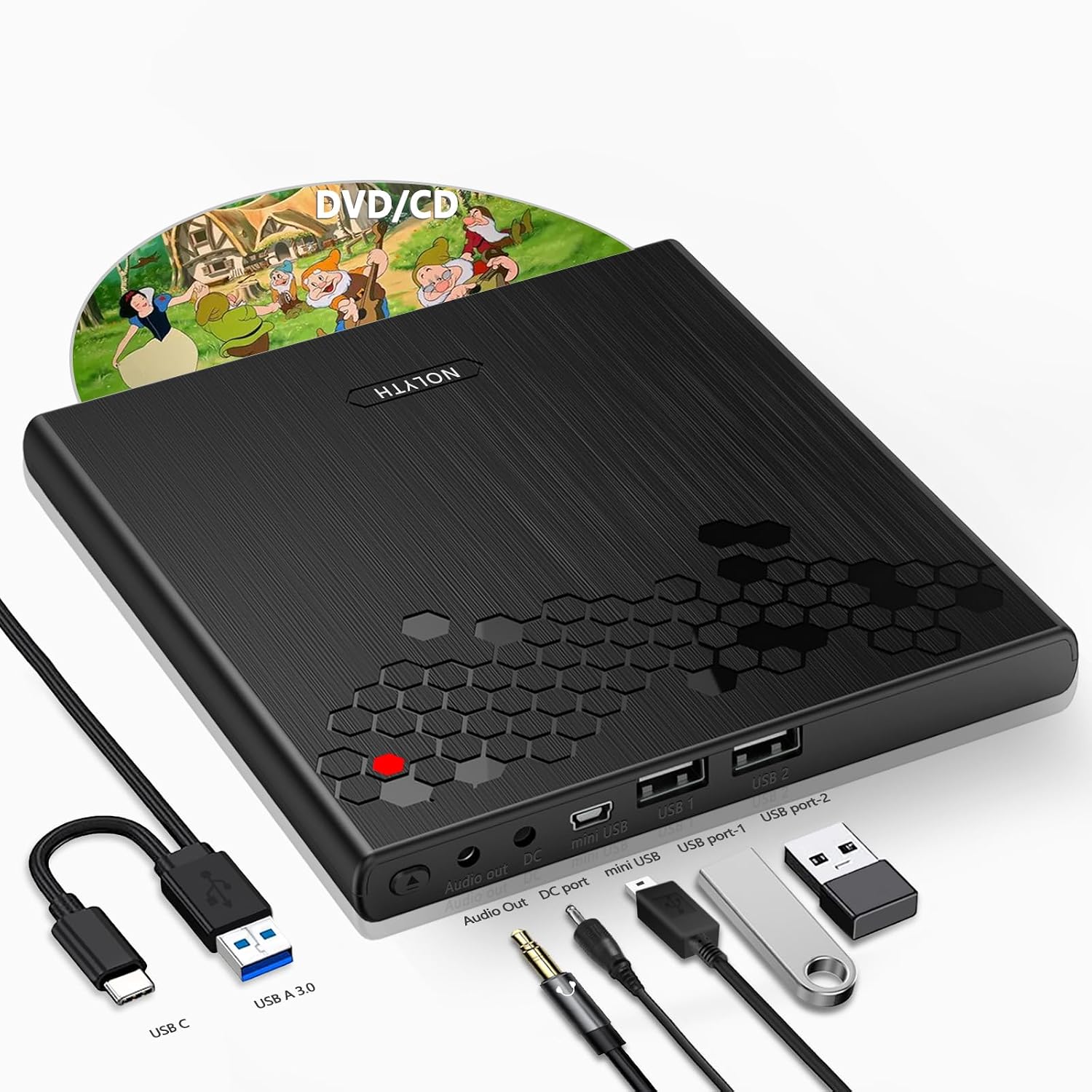 Detalle de NOLYTH Externes DVD-Laufwerk USB C