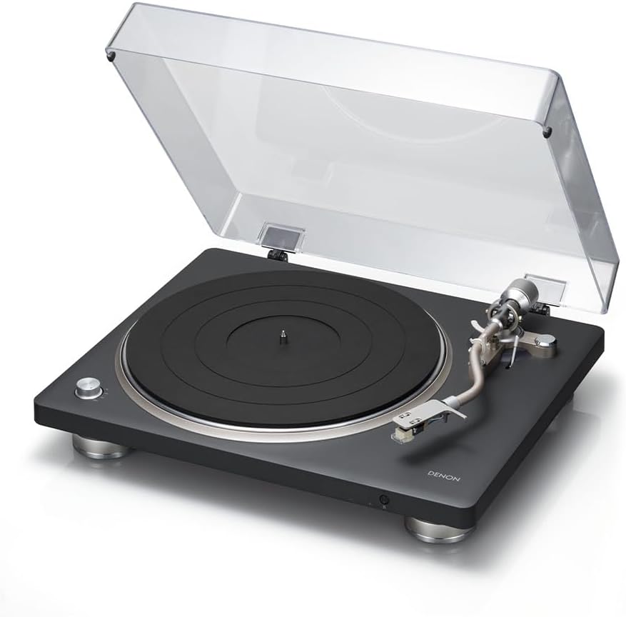 Thumbnail 6 de Denon DP-450USB Semi-Automatic Analog Vinyl Record Player Turntable with USB Output (33 1/3, 45, 78 RPM) — White