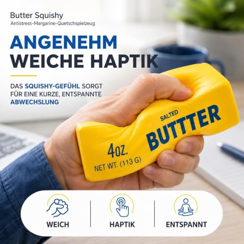 Detalle de Butter Squishy – Antistress Margarine Quetsch von TK Gruppe