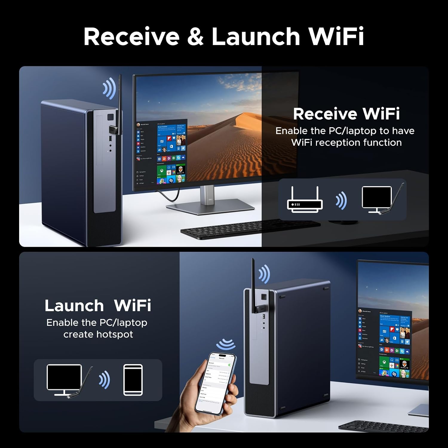 Thumbnail 6 de UGREEN AX900 WiFi Dongle 900 Mbps