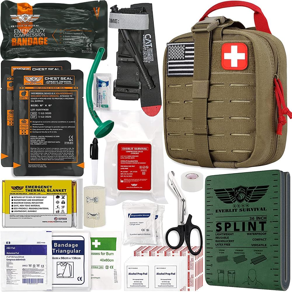 Detalle de EVERLIT Advanced Trauma Kit with CAT GEN-7 Tourniquet and 36-Inch Splint