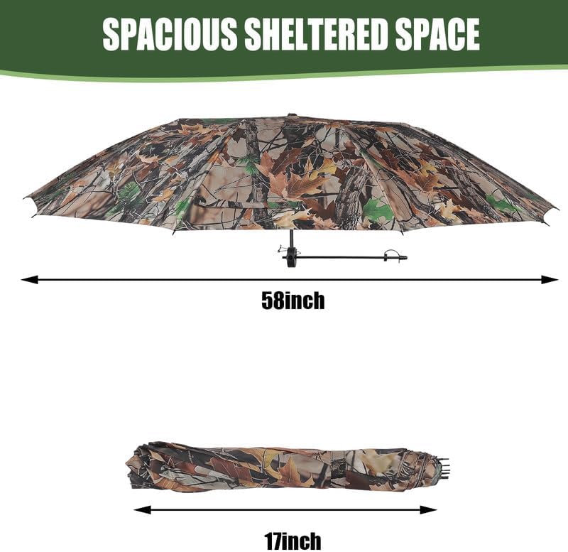 Thumbnail 2 de Kalkal 052 Tree Stand Umbrella, 58-Inch Camo Canopy with Adjustable Tree Strap