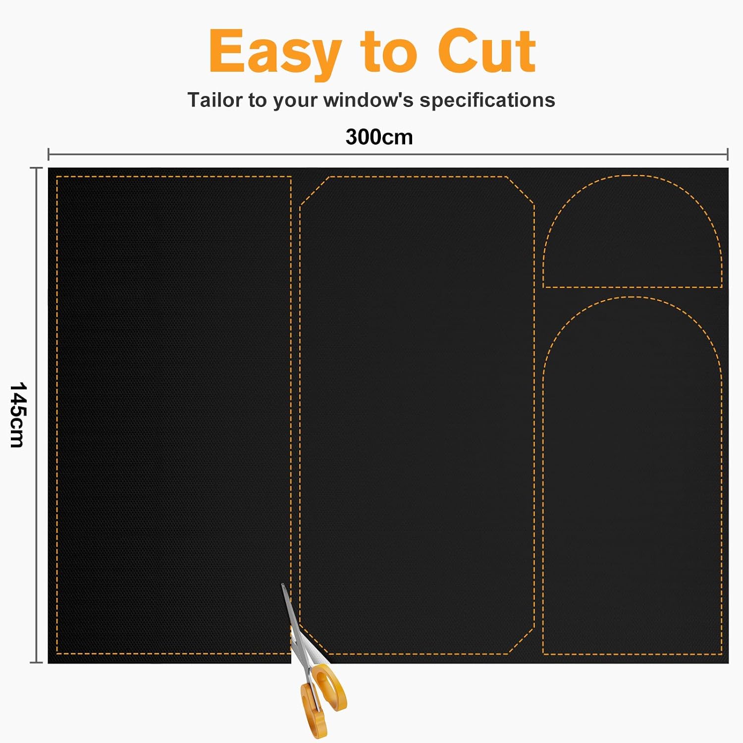 Detalle de Valquid blackout blinds 300×145cm blackout