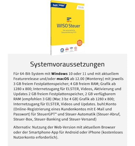 Thumbnail 9 de WISO Steuer 2025 (für Steuerjahr 2024) – Digitaler Download für Windows, Mac, Smartphones und Tablets