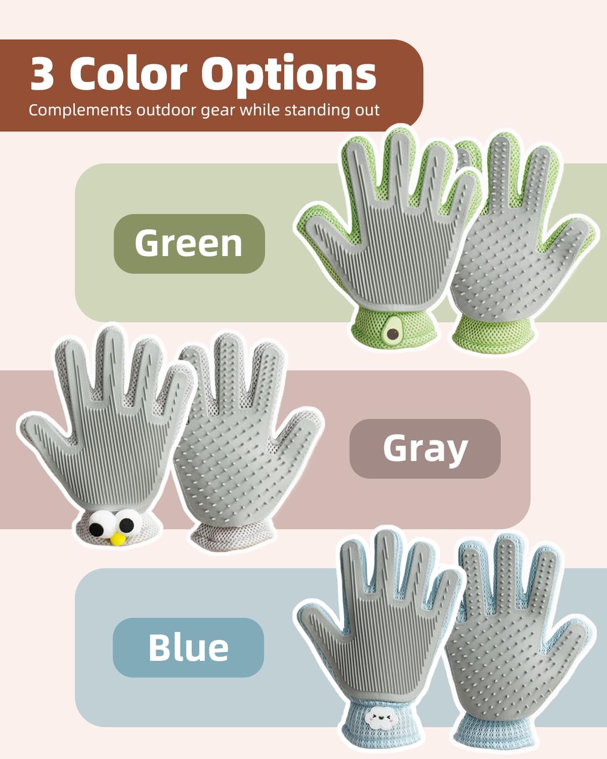 Thumbnail 6 de ETIALURE 2 in 1 Pet Hair Removal Glove: Dual Grooming System for Pets and Home