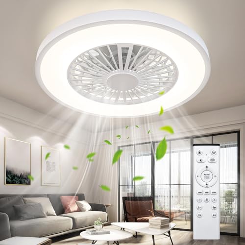 Detalle de Ateroll Ventilador de Techo con Luz Ø54 cm: LED Dimmbar, 6 velocidades y control remoto