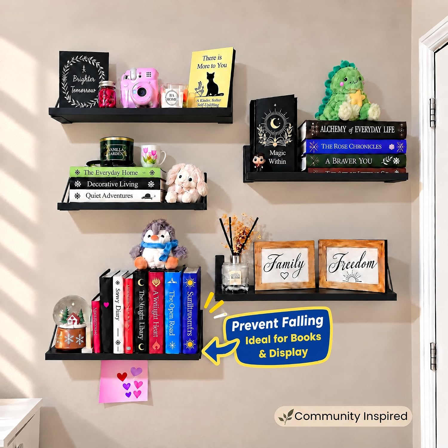 Thumbnail 3 de BAYKA Wall Mounted Floating Shelves Set of 4 🪵