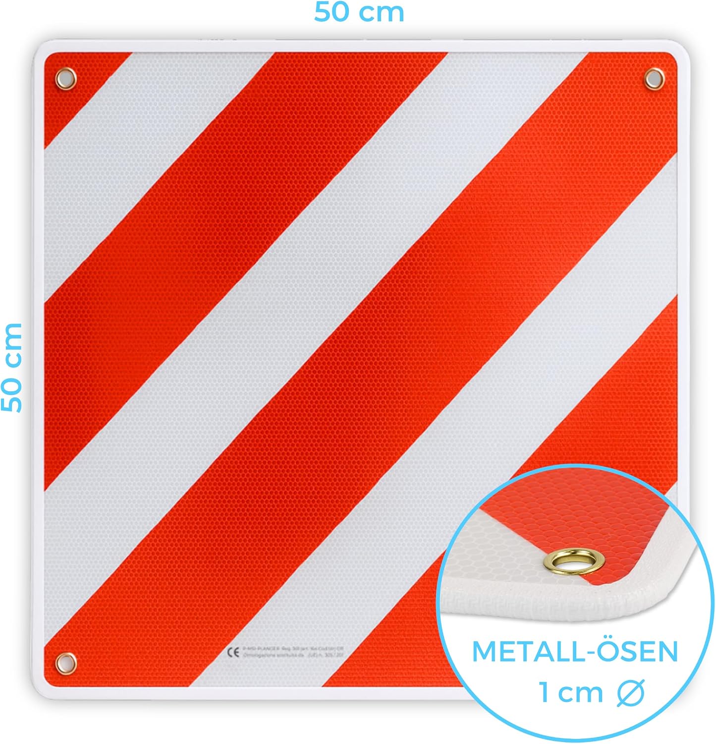 Thumbnail 6 de PLANGER® Warntafel 3in1 Italien/Spanien/Portugal 50 × 50 cm – Schild, Tasche und Spanner