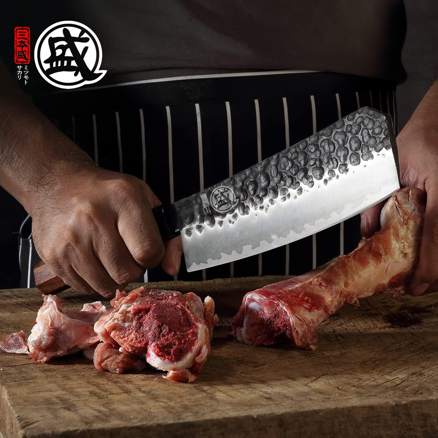 Thumbnail 5 de MITSUMOTO SAKARI Cuchillo Carnicero Profesional 19cm 🍖