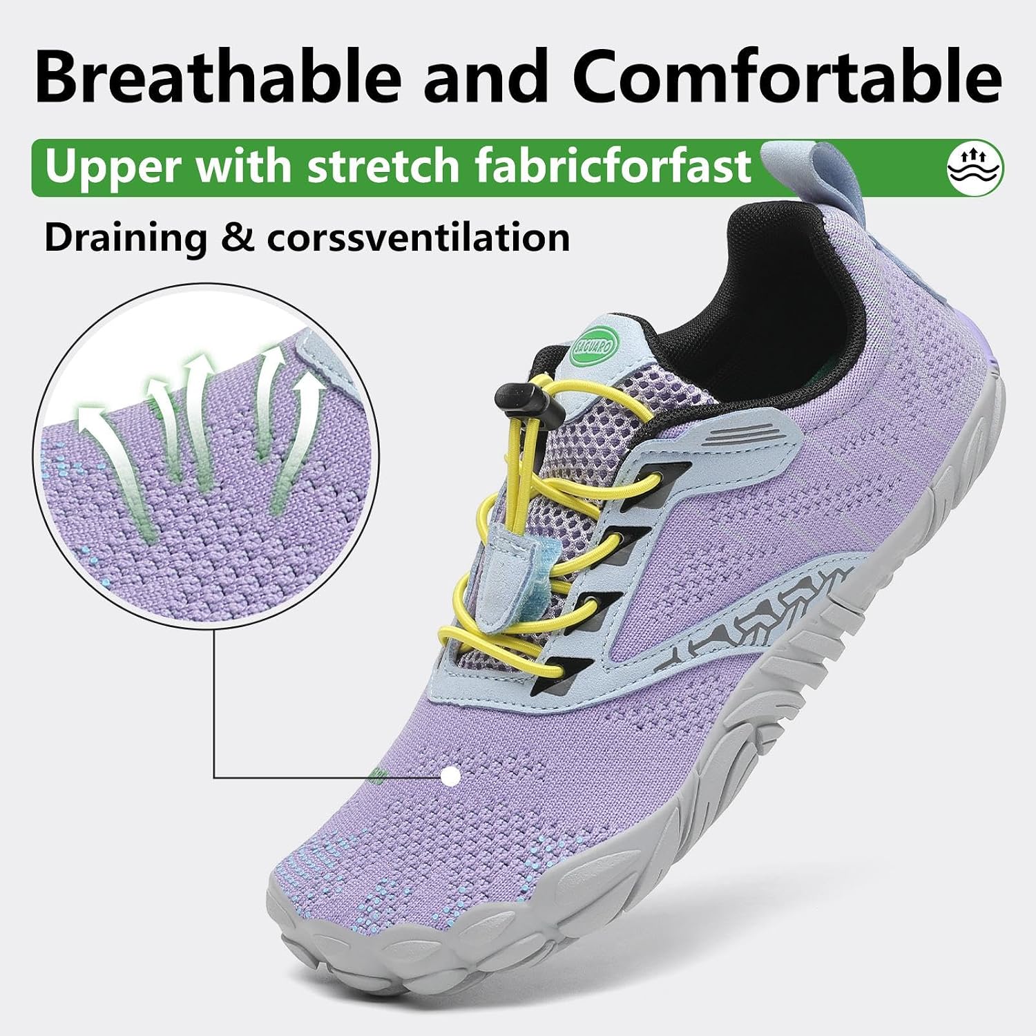 Detalle de SAGUARO Barefoot Shoes: Scarpe barefoot leggere e versatili per uomo e donna