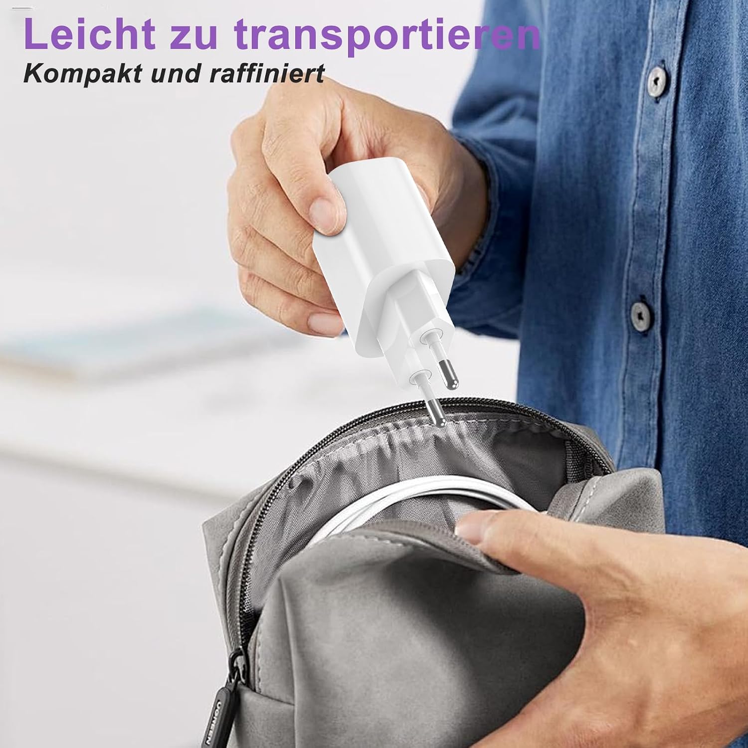 Thumbnail 3 de 2Pack USB C Ladegerät mit 2M Kabel für iPhone