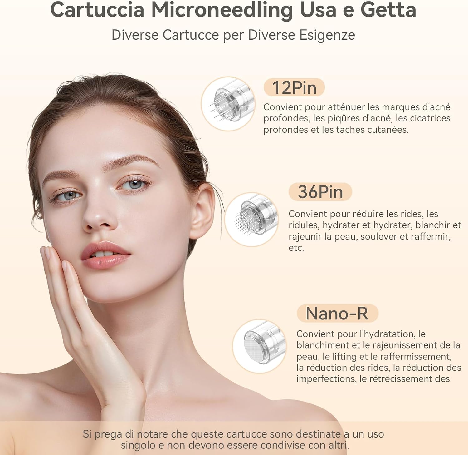 Thumbnail 6 de QUELLE Dermapen Microneedling Professionale 16 cartucce