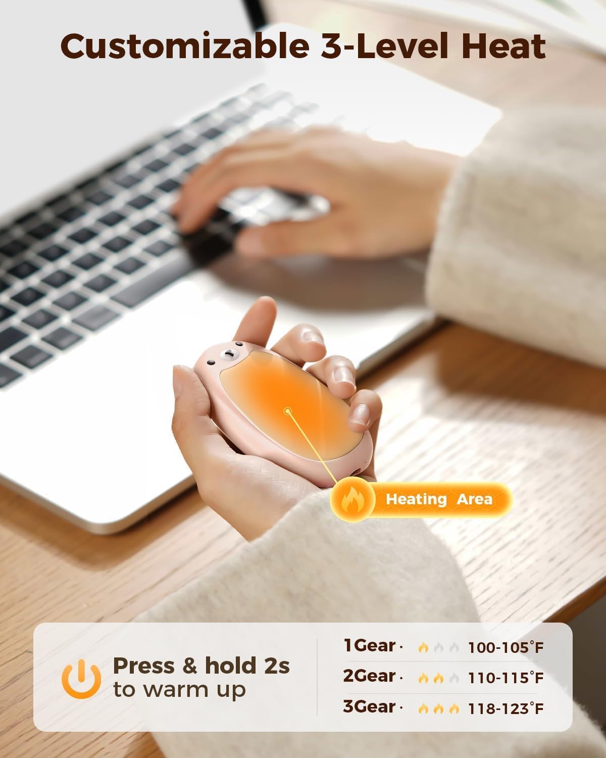 Detalle de SWEETFULL Hand Warmers 2000mAh