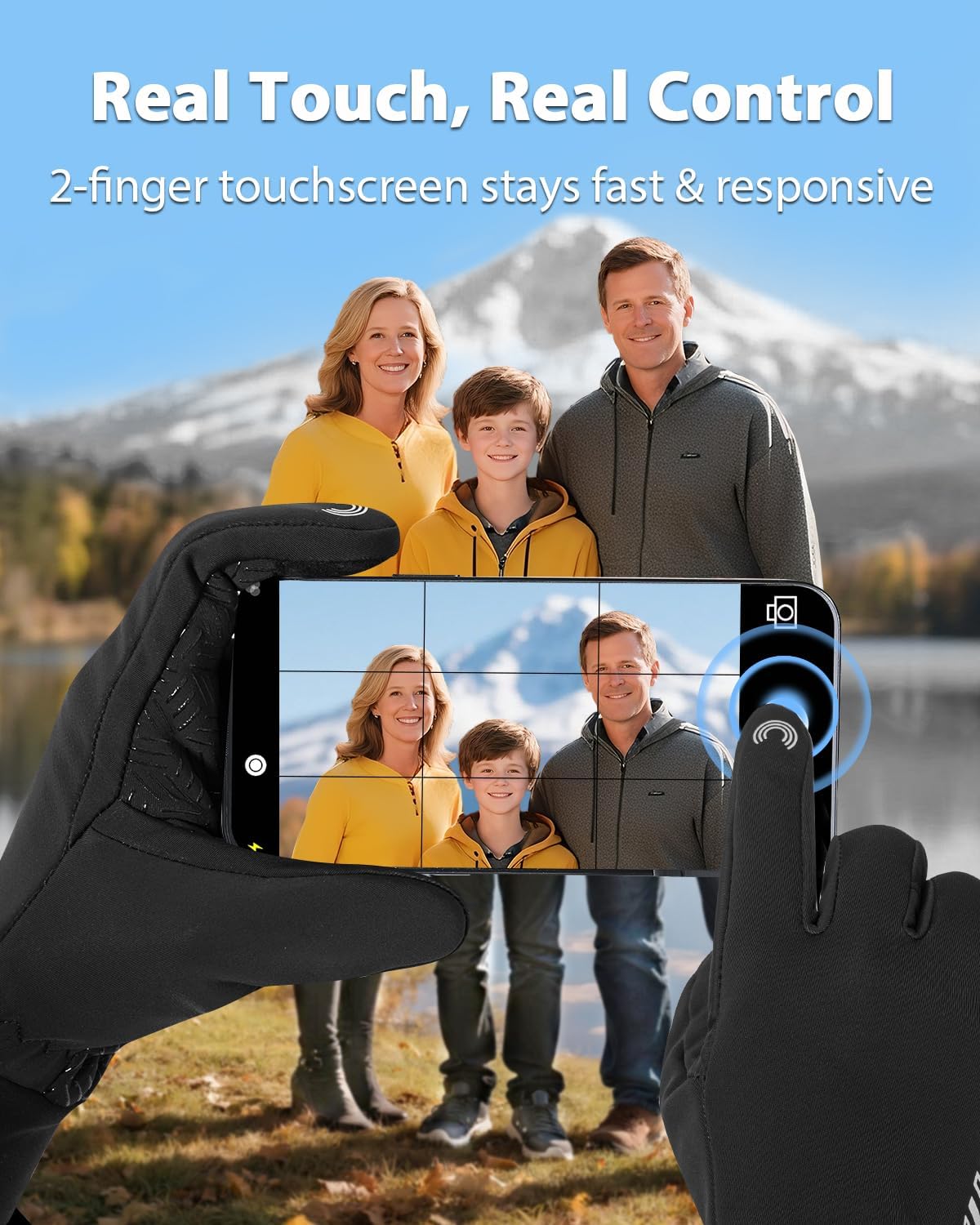 Thumbnail 2 de RIGWARL Gloves Waterproof Winter Touchscreen Gloves