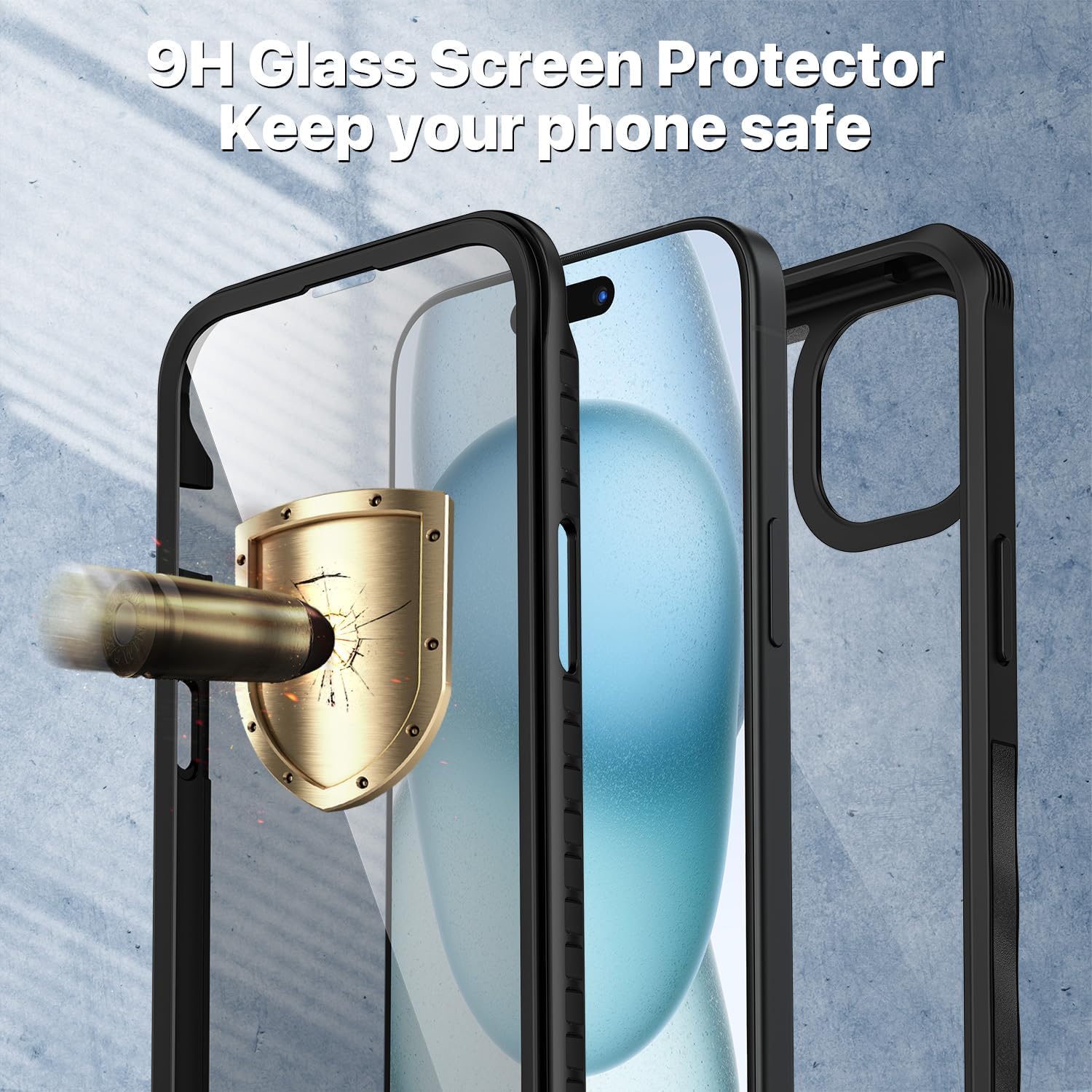 Thumbnail 3 de CENHUFO Sichtschutz Hülle für iPhone 15