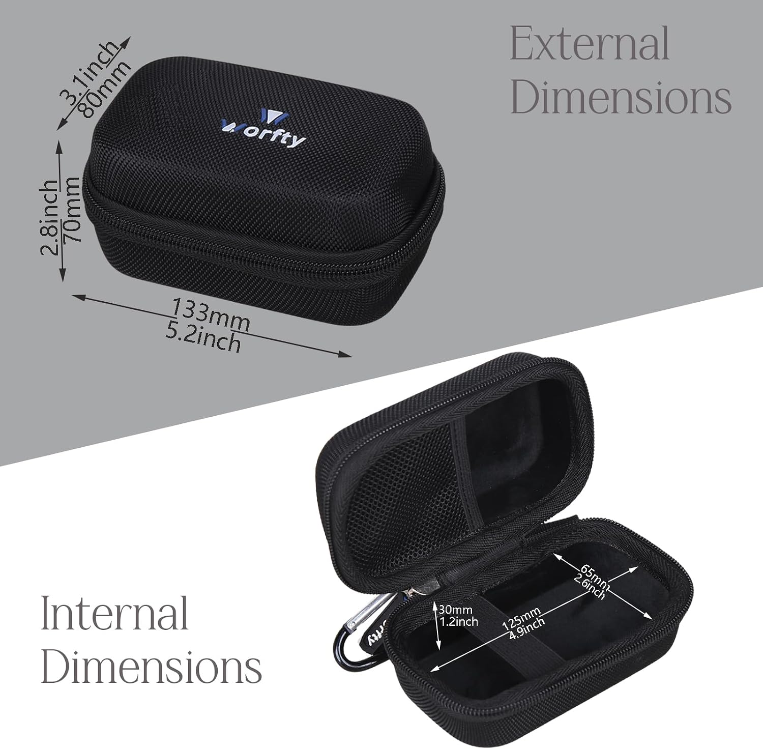 Detalle de Worfty EVA Hard Case for IK Multimedia iRig 2/HD 2 Guitar Interface