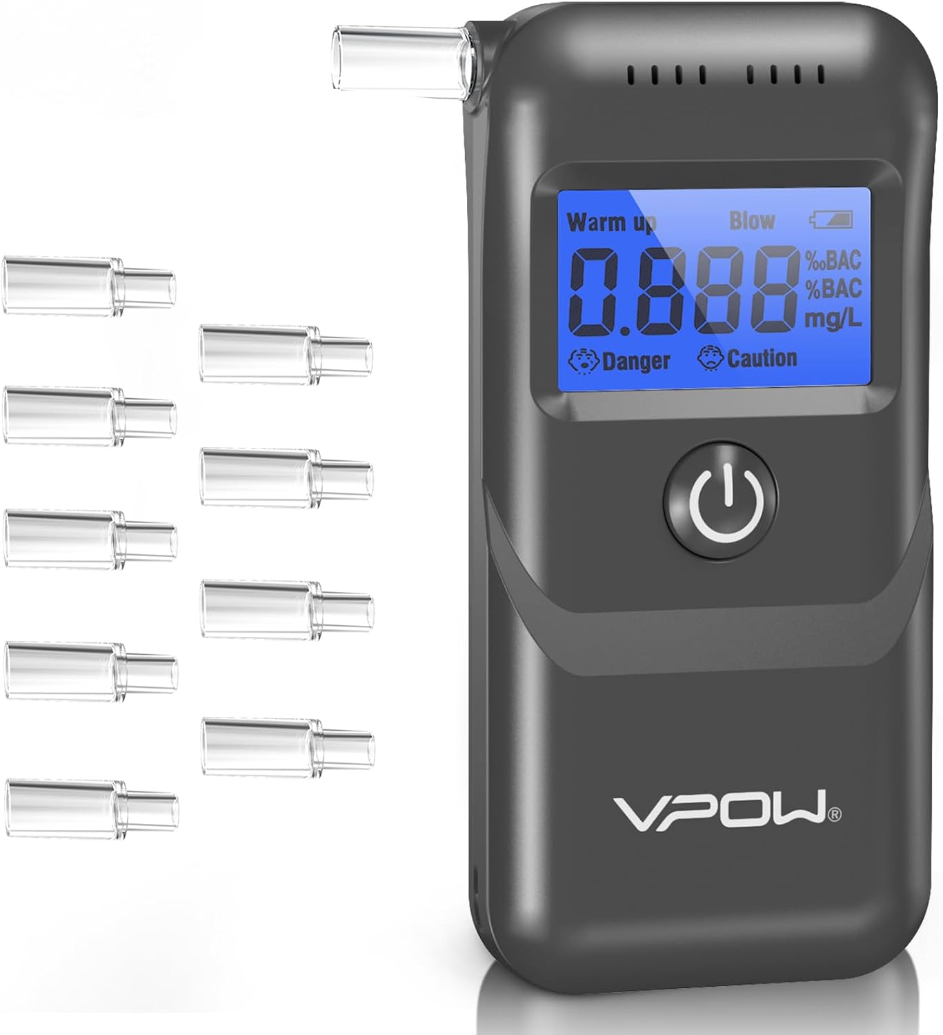Detalle de VPOW Breathalyzer Alcohol Tester 0.1% BAC