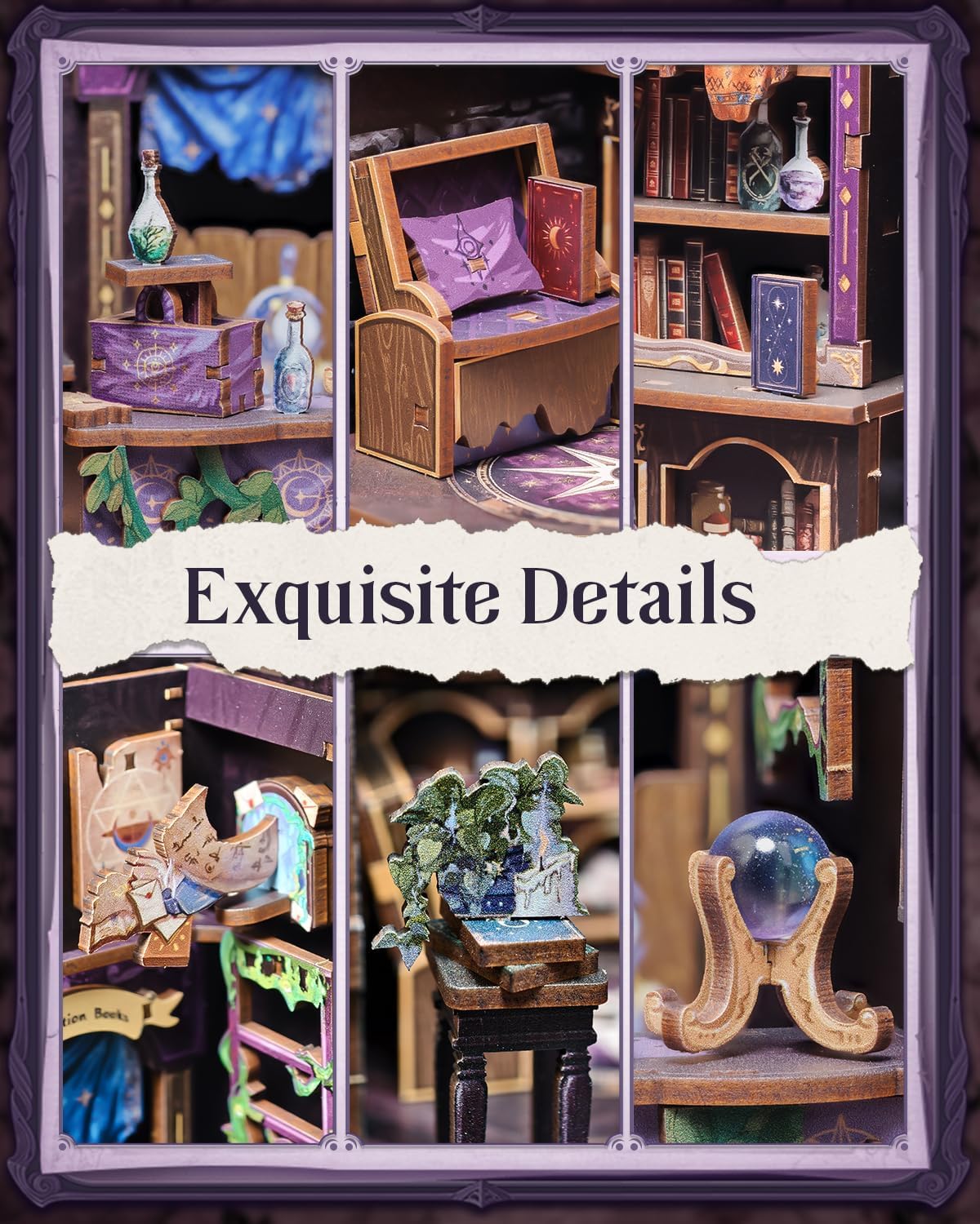 Thumbnail 6 de Cutefun The Astrology Bookshop – kit Book Nook DIY adulte avec lumière LED