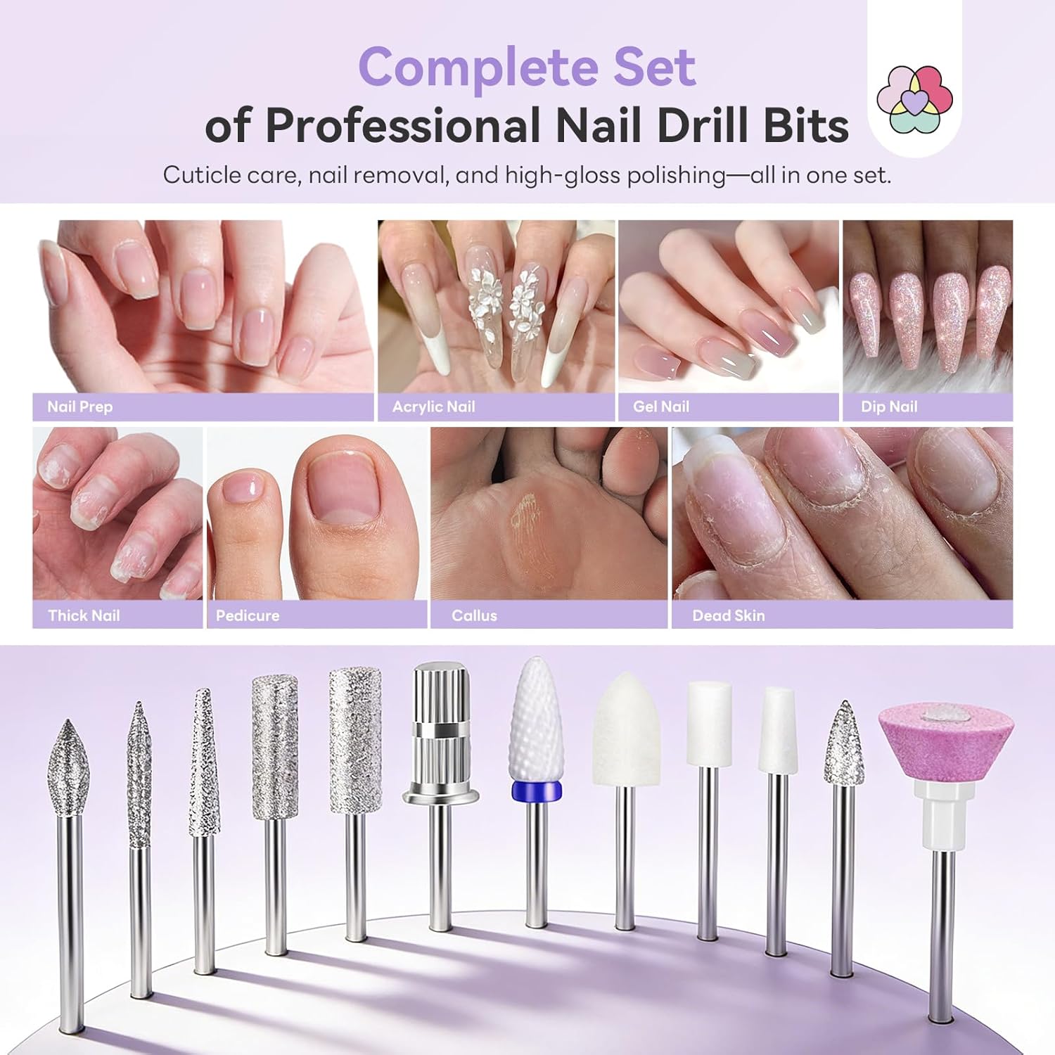 Thumbnail 5 de SAVILAND 2026 Nail Drill Professional (40,000RPM) Electric Nail File Kit for Acrylic, Gel & Extensions