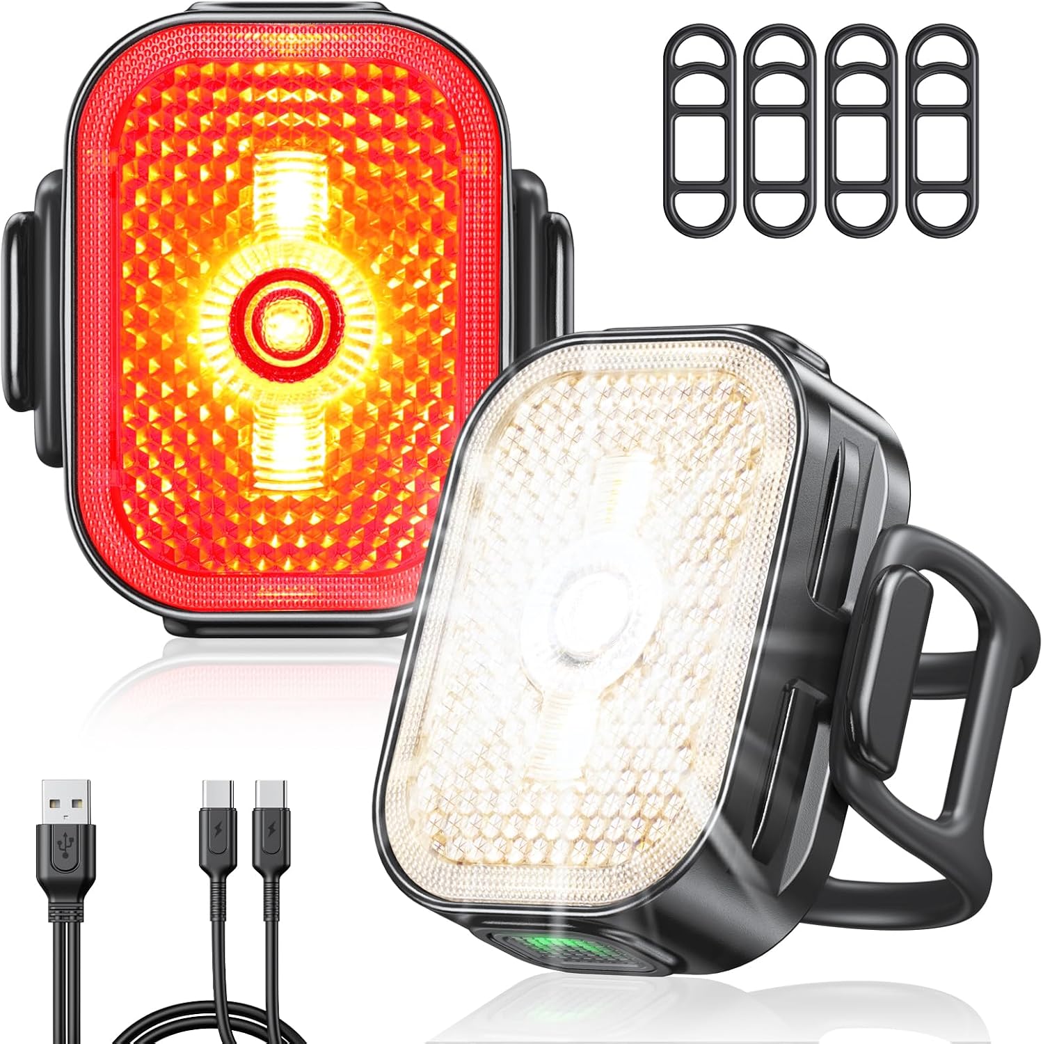 Detalle de EOIWUY Bike Lights 8+6 modes set